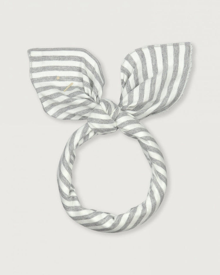 Little gray label accessories head scarf in grey melange + off white