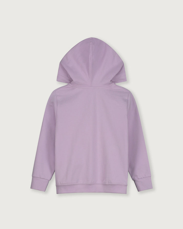 Little gray label girl hooded cardigan in purple haze