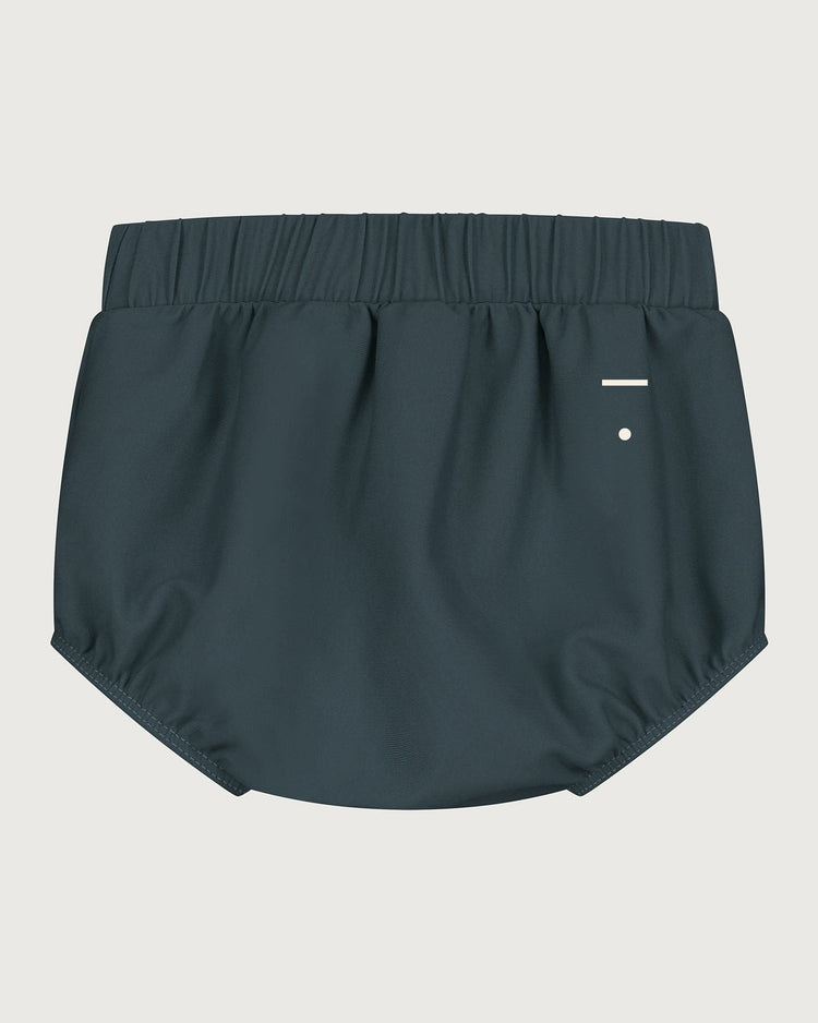 Little gray label baby girl swim bloomer in blue grey