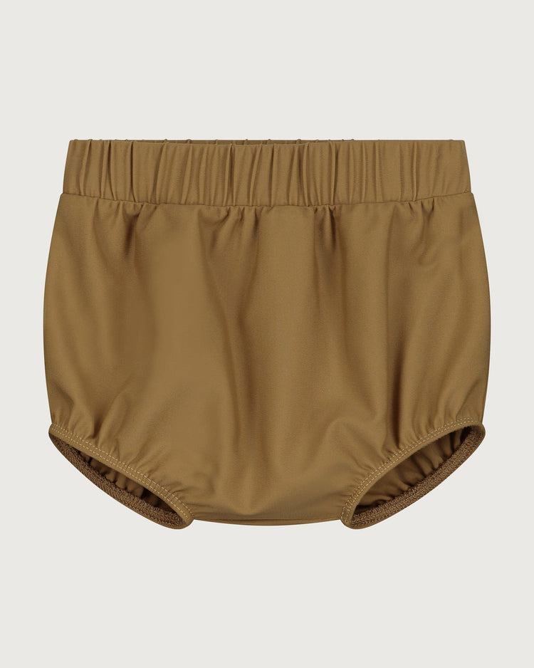 Little gray label baby girl swim bloomer in peanut