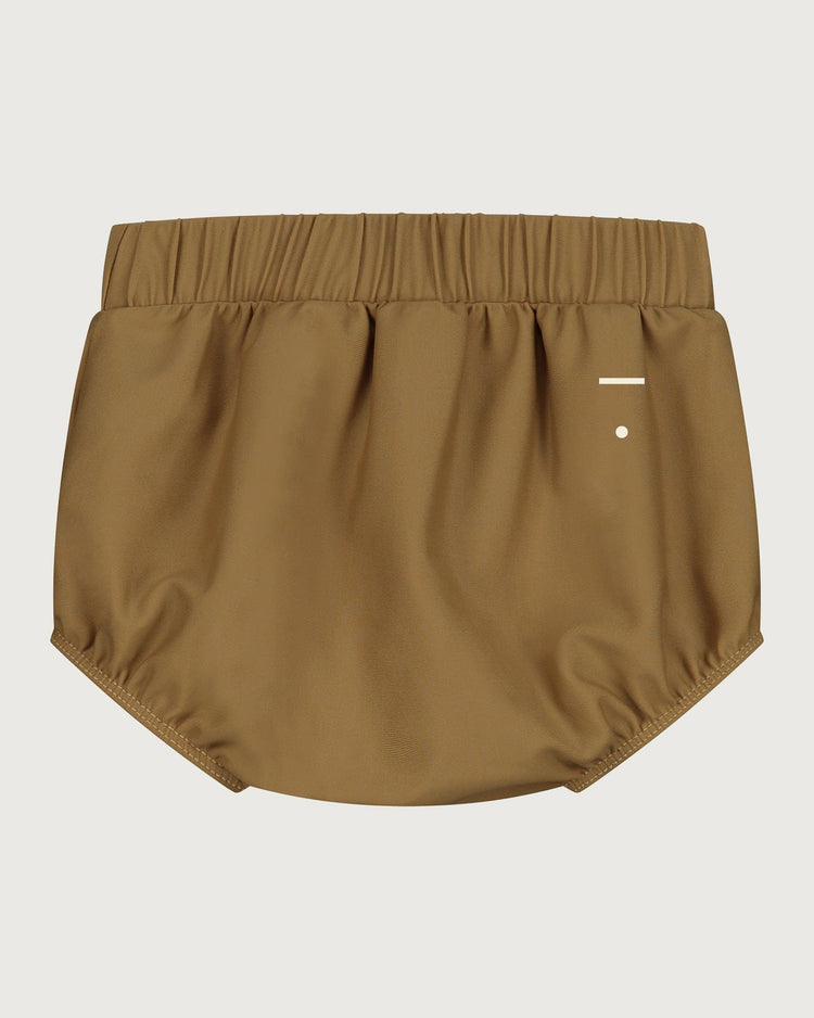 Little gray label baby girl swim bloomer in peanut