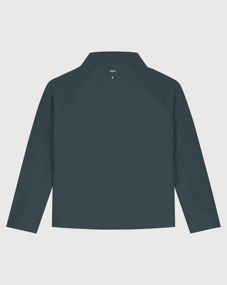 Little gray label boy swim long sleeve uv top in blue grey