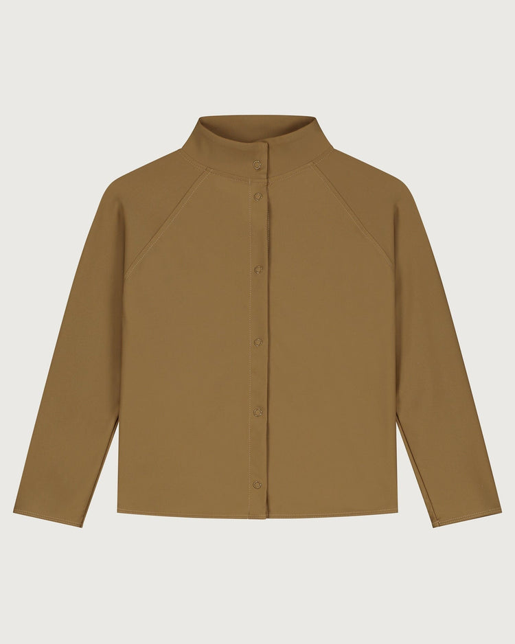 Little gray label boy swim long sleeve uv top in peanut