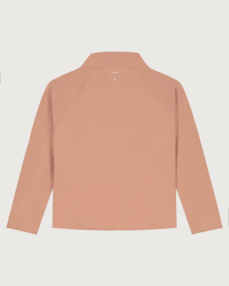 Little gray label boy swim long sleeve uv top in rustic clay