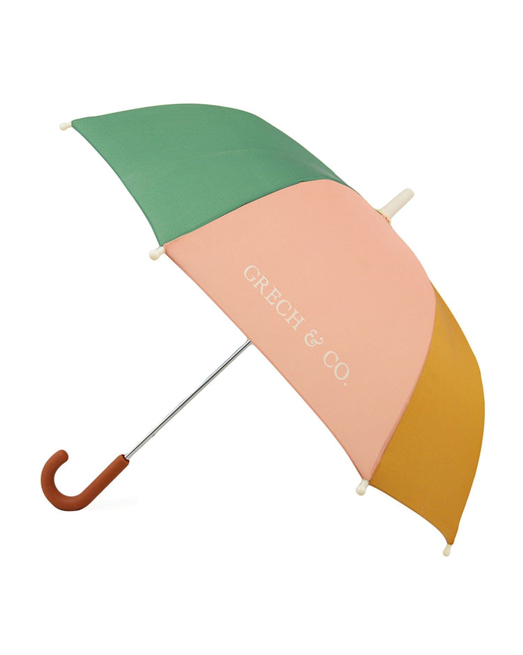 Little grech + co accessories kids umbrella in sunset + wheat