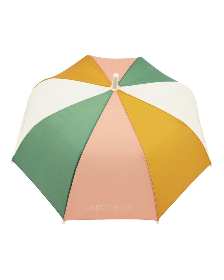 Little grech + co accessories kids umbrella in sunset + wheat