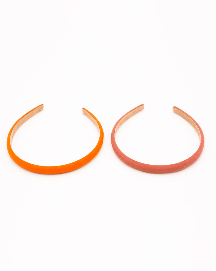 Little grech + co accessories set of headbands in mallow + tierra
