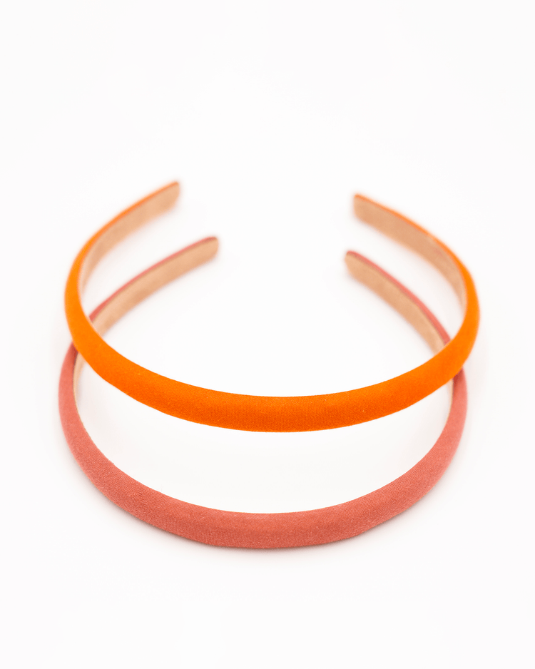 Little grech + co accessories set of headbands in mallow + tierra
