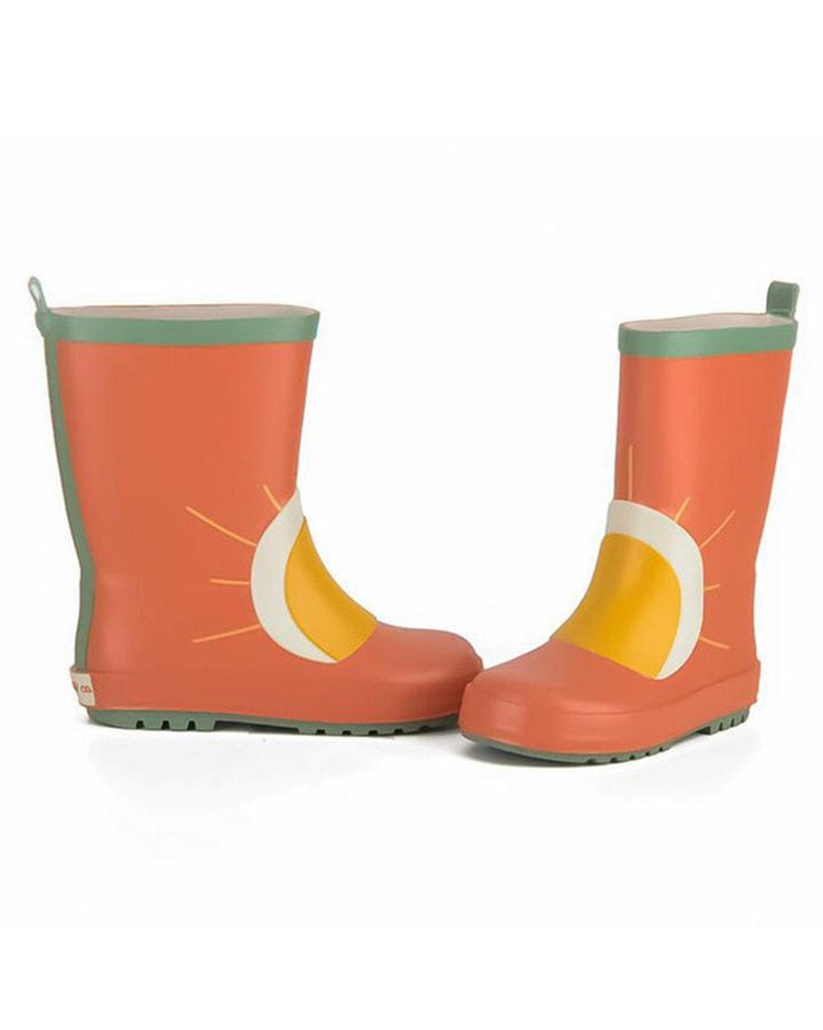Little grech + co girl sun rubber boot in rust