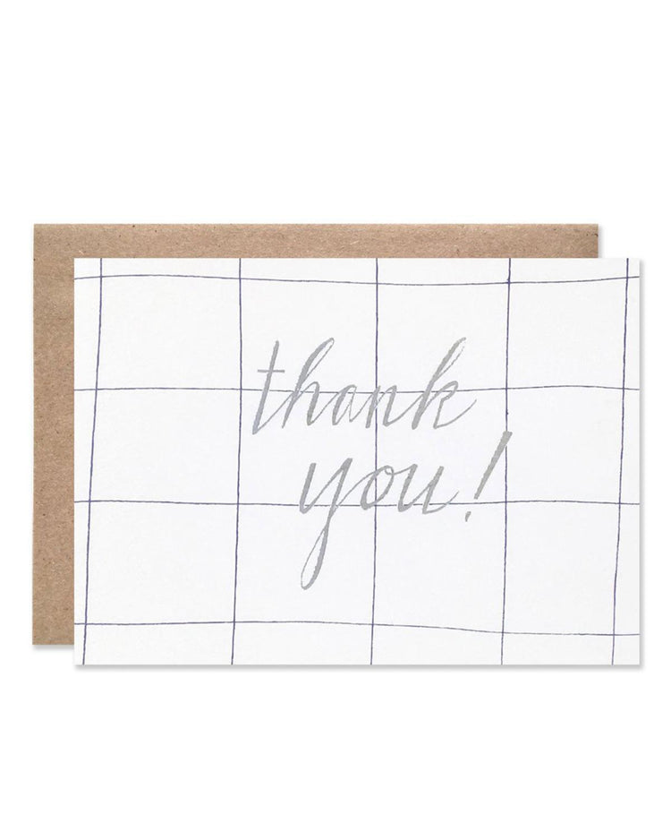 Little hartland brooklyn paper+party Grid Thank You Card