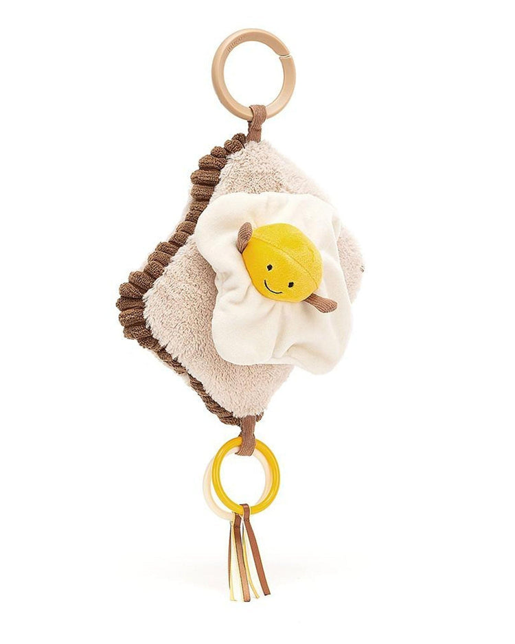 Little jellycat play amuseable egg on toast activity toy