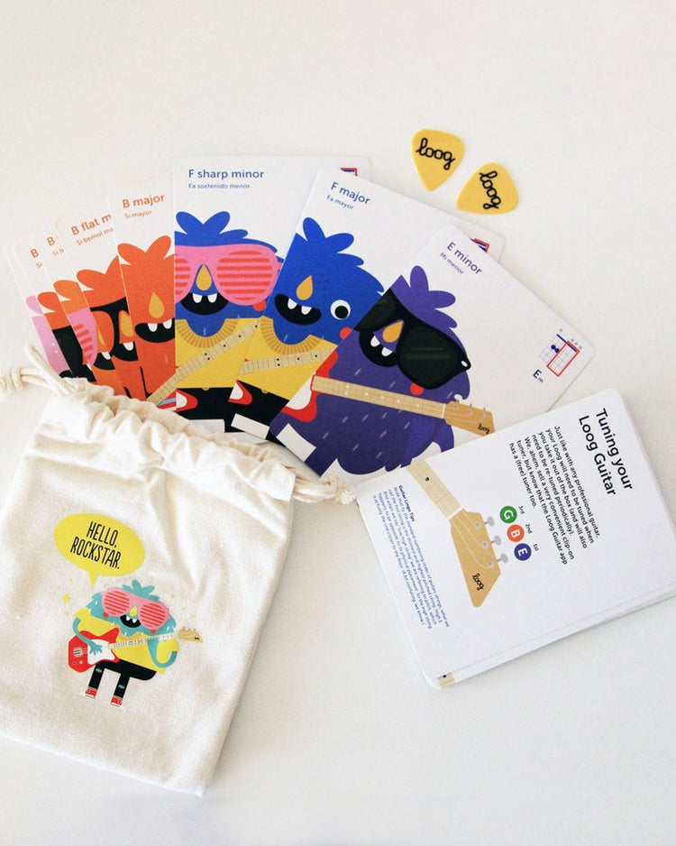 Little loog guitars play loog pro acoustic in pink