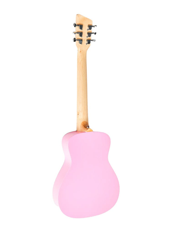Little loog guitars play loog pro VI acoustic in pink