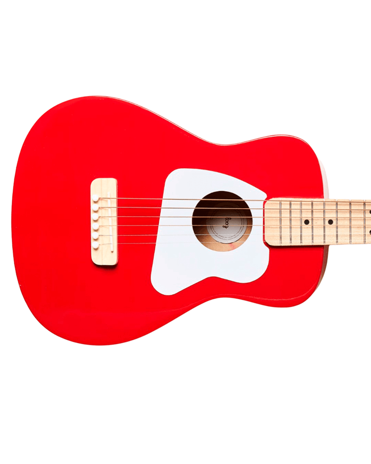 loog guitars loog pro VI acoustic in red play Little