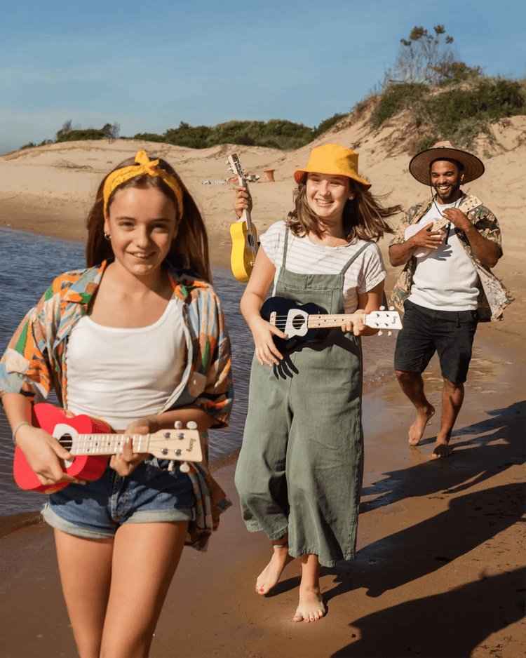 Little loog guitars play loog ukulele in yellow