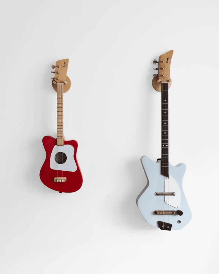loog guitars loog wall hanger play Little