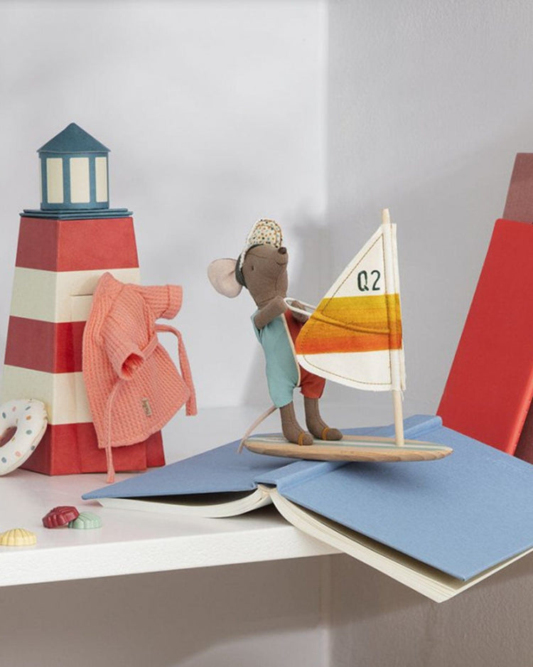 Little maileg play beach mice surfer big brother