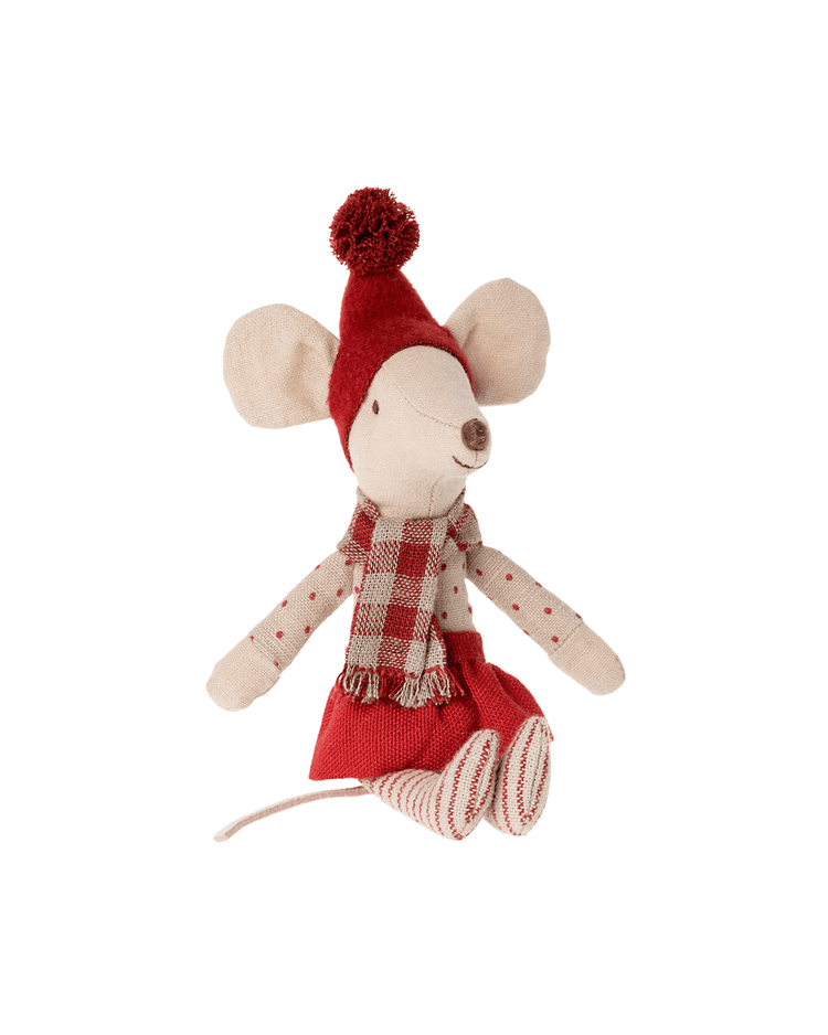 Little maileg play big sister christmas mouse