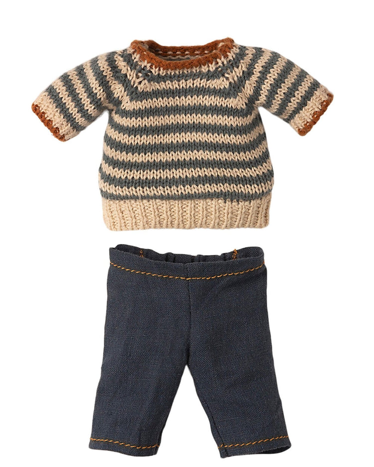 Little maileg play blouse + pants for teddy dad