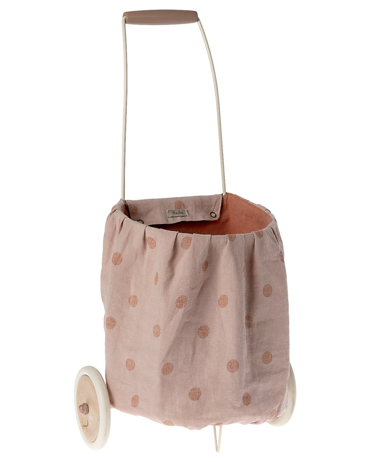 Little maileg play dots trolley in rose