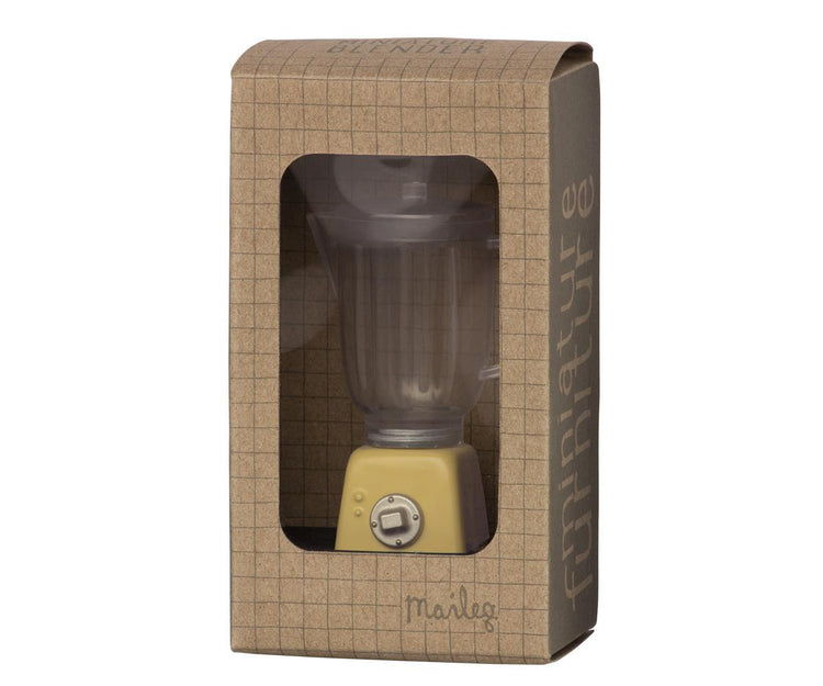 Little maileg play miniature blender in yellow