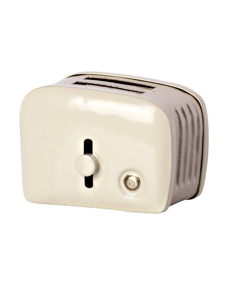 Little maileg play miniature toaster + bread in off white