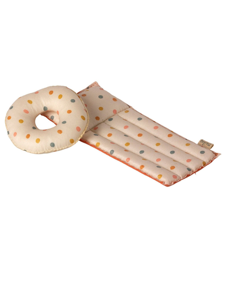 Little maileg play mouse air mattress in multi dot