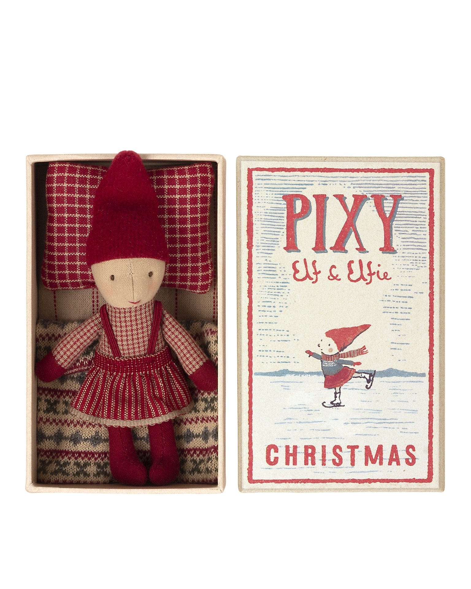 Little maileg play pixy elfie in matchbox