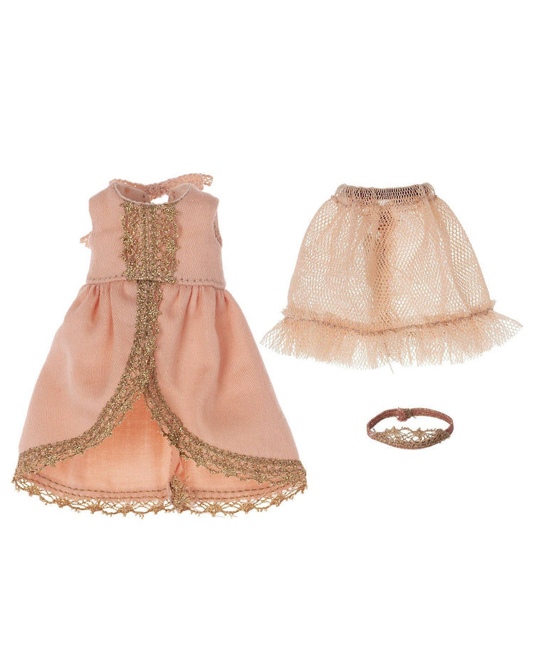 Little maileg play princess dress in rose