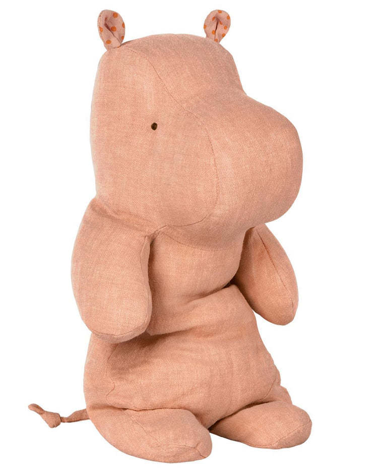 Little maileg play safari friends medium hippo in dusty rose