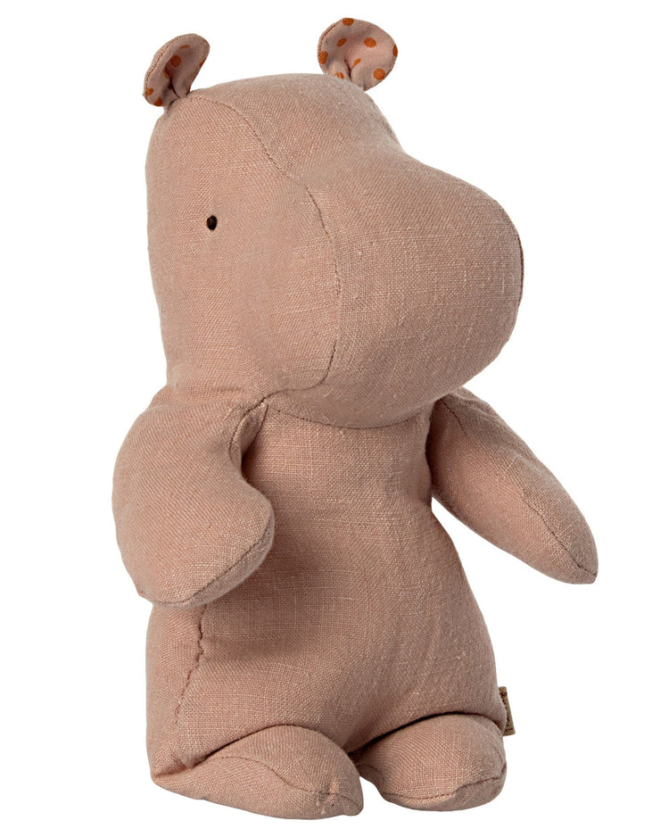 Little maileg play safari friends small hippo in misty rose