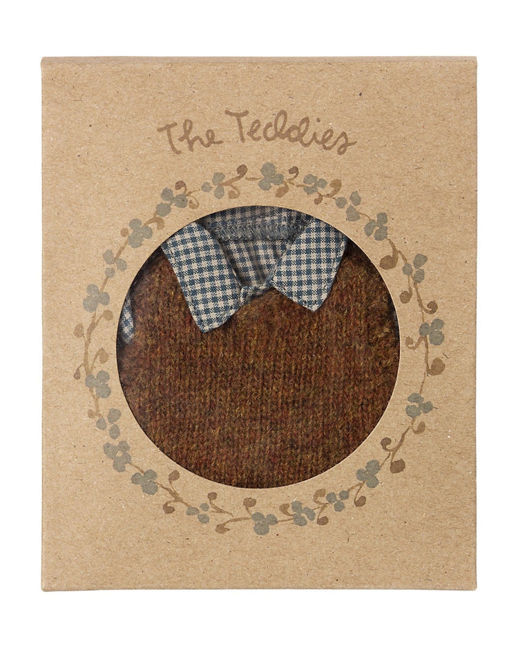 Little maileg play shirt, slipover + pants for teddy dad