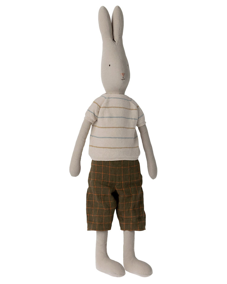 maileg size 5 rabbit in pants + knitted sweater play Little