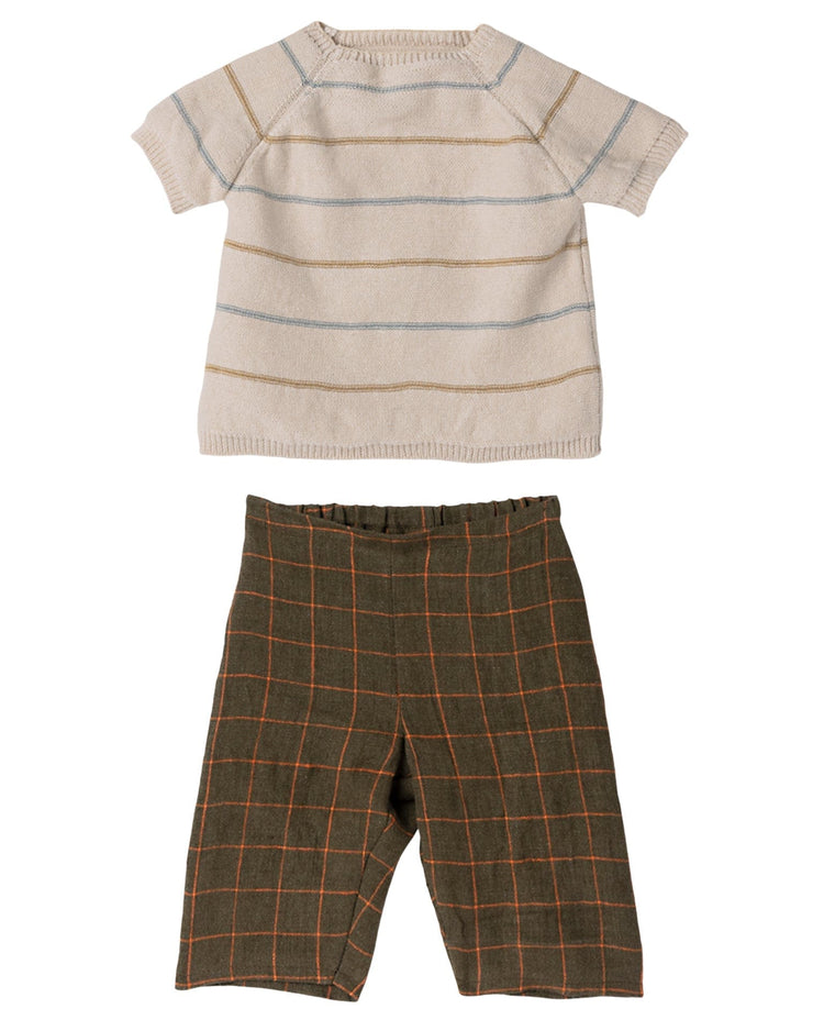 maileg size 5 rabbit in pants + knitted sweater play Little