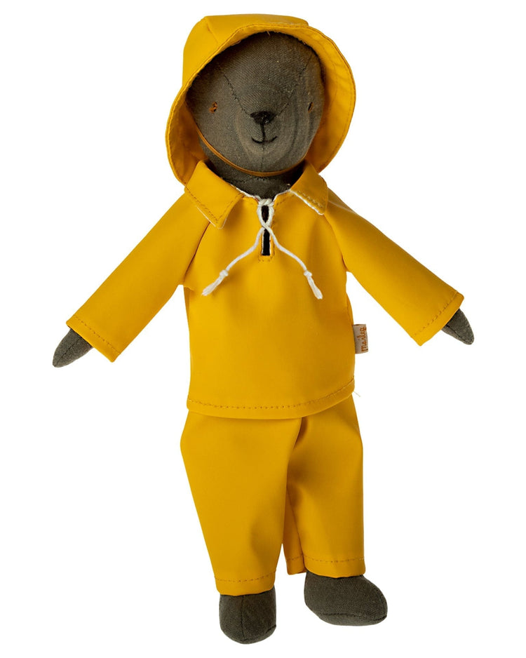 Little maileg play teddy dad rainwear with hat