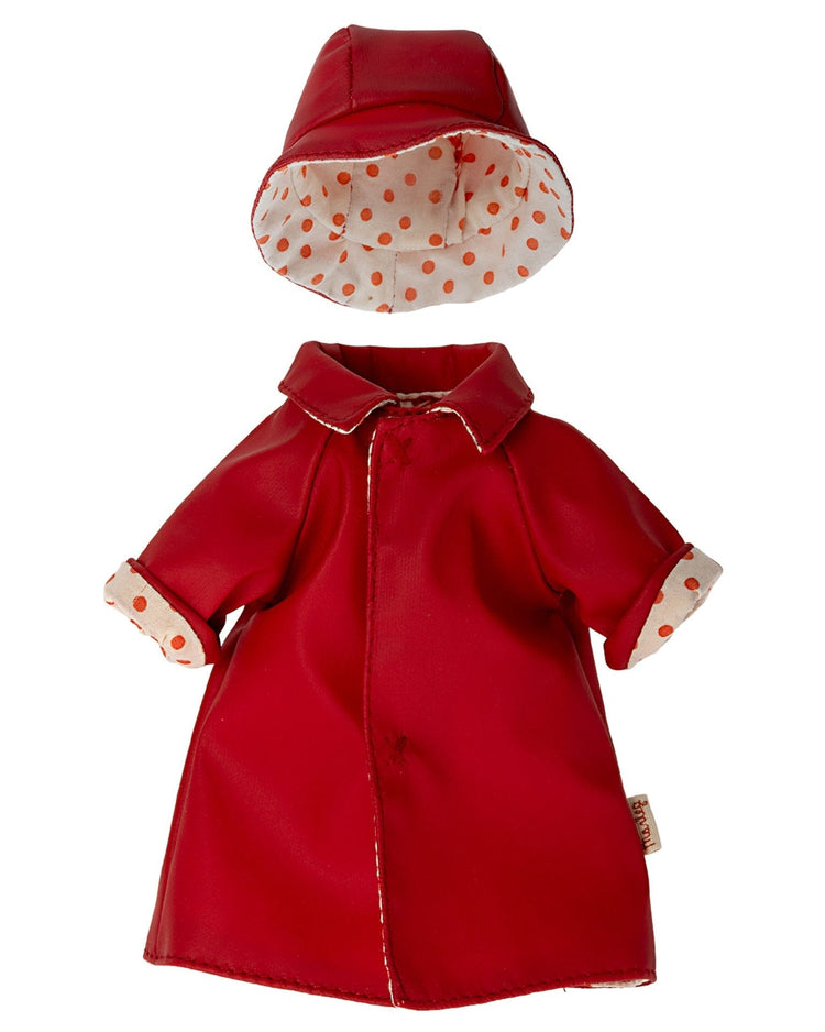 Little maileg play teddy mum rain coat with hat