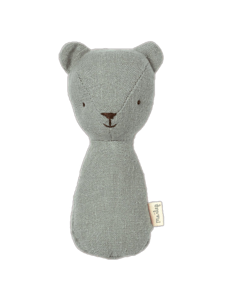 Little maileg play teddy rattle in blue