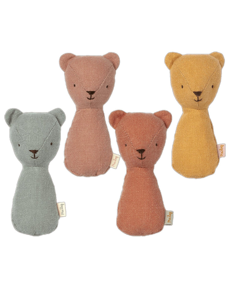Little maileg play teddy rattle in coral