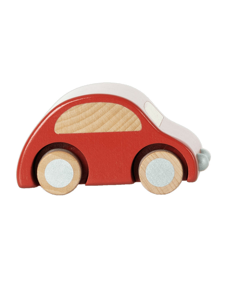 Little maileg play wooden car in red
