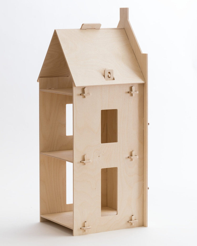 Little maquette kids play stepped gable dollhouse