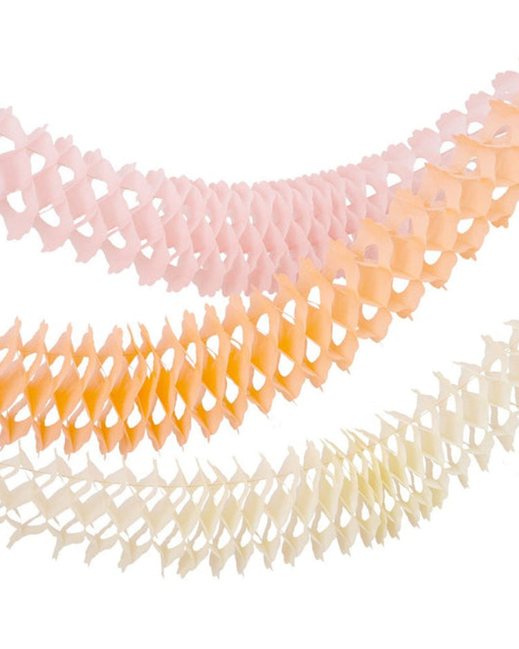 Little meri meri paper + party 3 pink honeycomb garlands