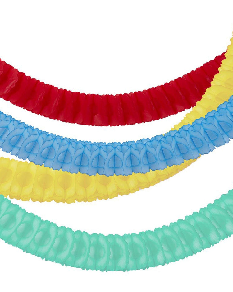 Little meri meri paper + party 4 bright honeycomb garlands