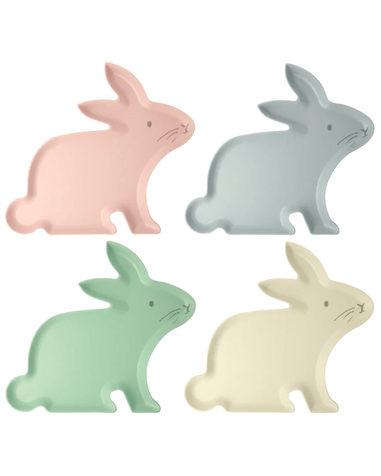 Little meri meri paper + party bamboo bunny plates
