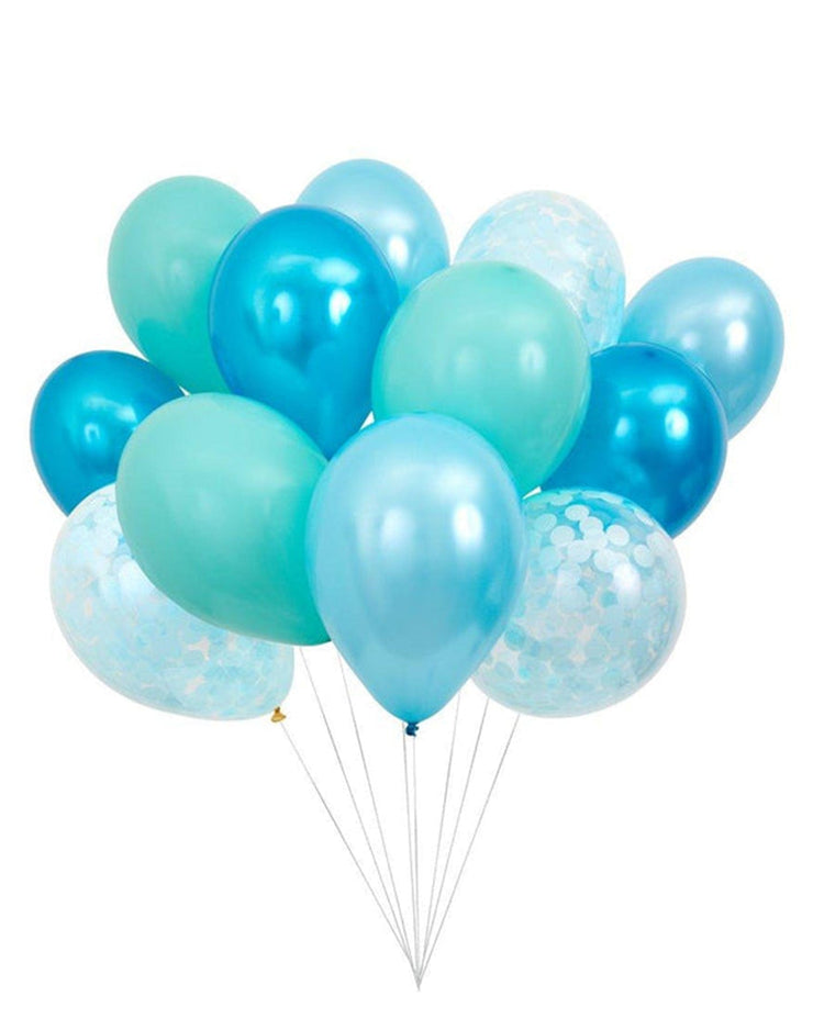 Little meri meri paper+party beautiful balloons blue