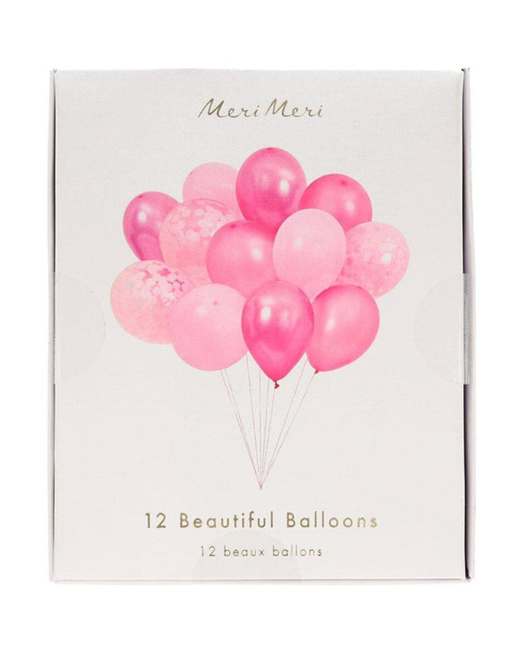 Little meri meri paper + party beautiful balloons pink