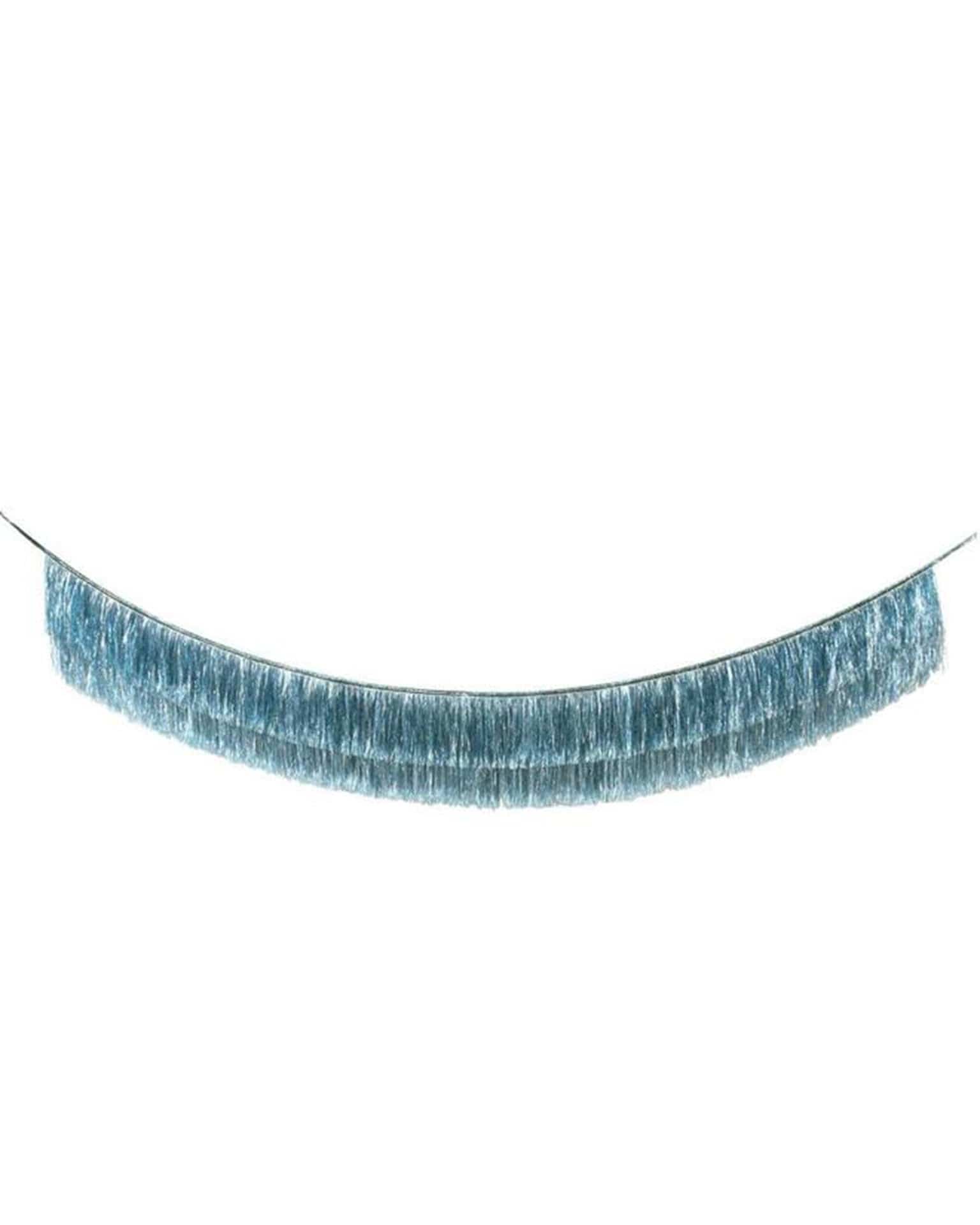 meri meri blue tinsel fringe garland - Little