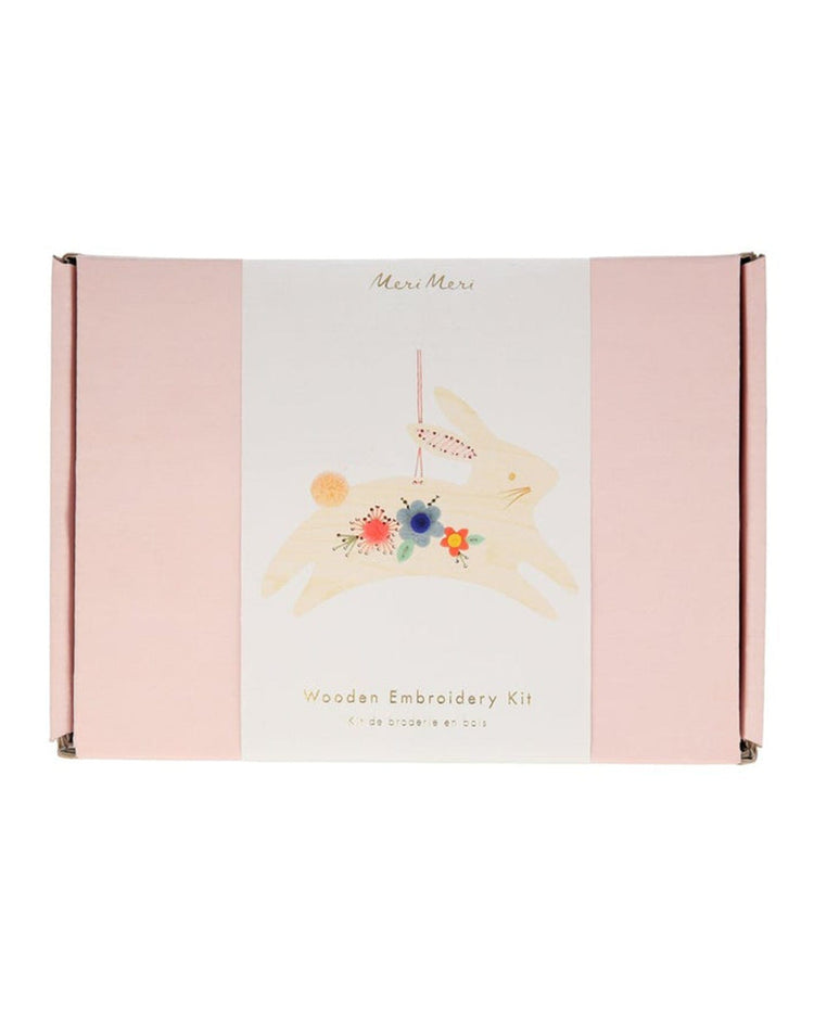 Little meri meri paper + party bunny embroidery kit