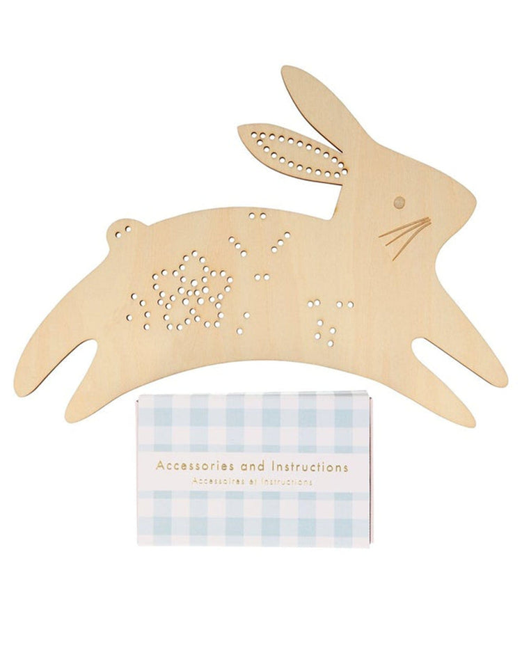 Little meri meri paper + party bunny embroidery kit