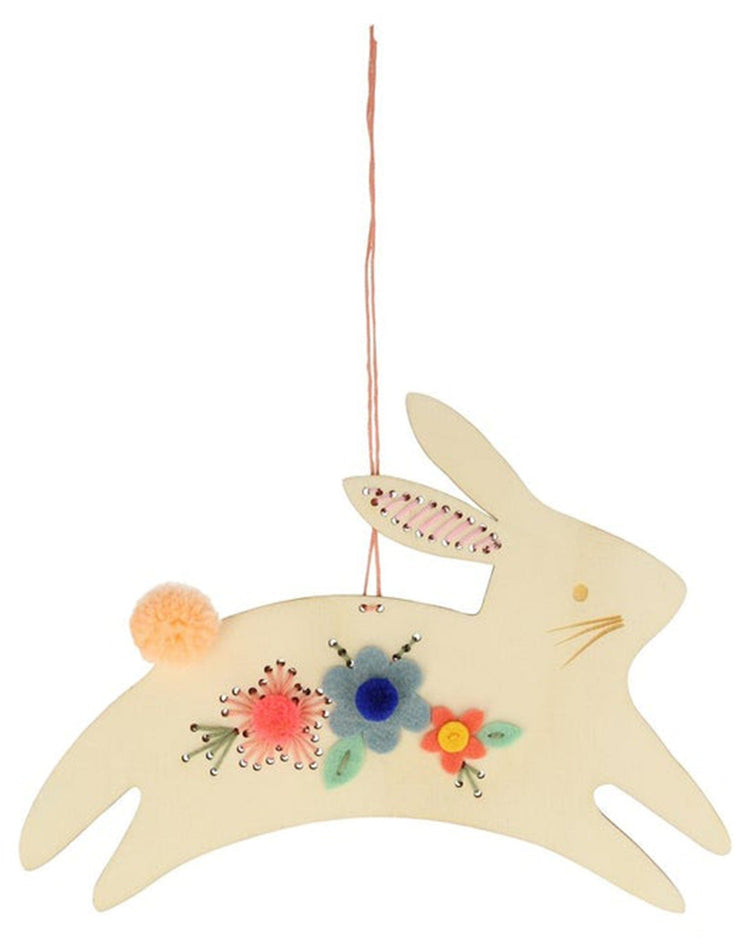 Little meri meri paper + party bunny embroidery kit