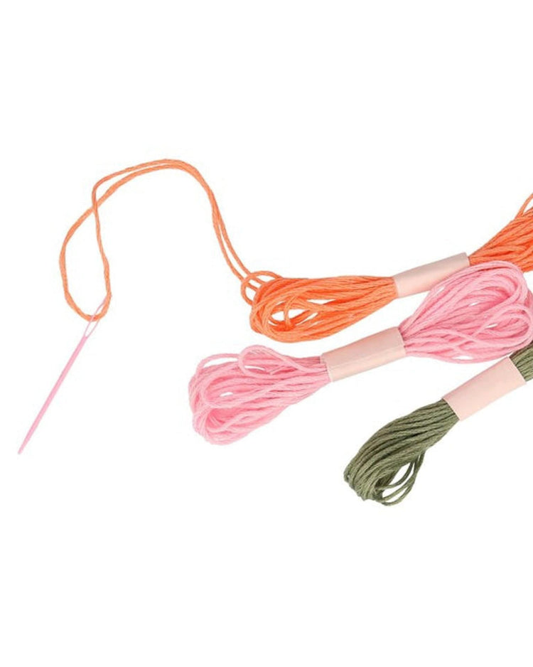 Little meri meri paper + party bunny embroidery kit